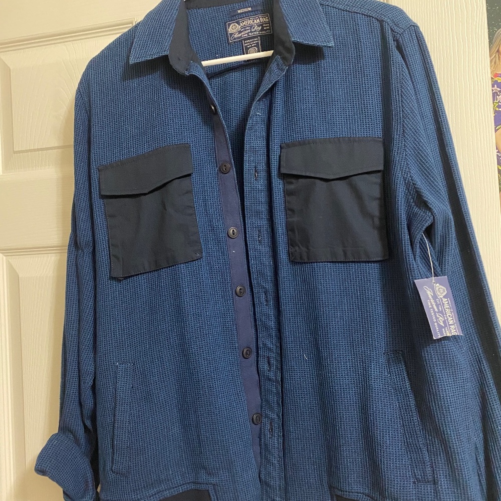 Blue long sleeve shirt